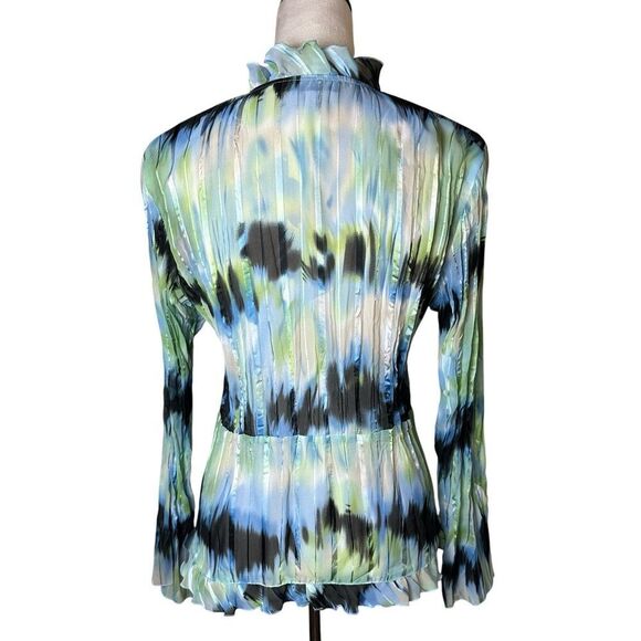 Notations Vintage Coquette Sheer Ruffle Blouse Small Fairy Whimsy Y2K Groovy - Picture 3 of 9